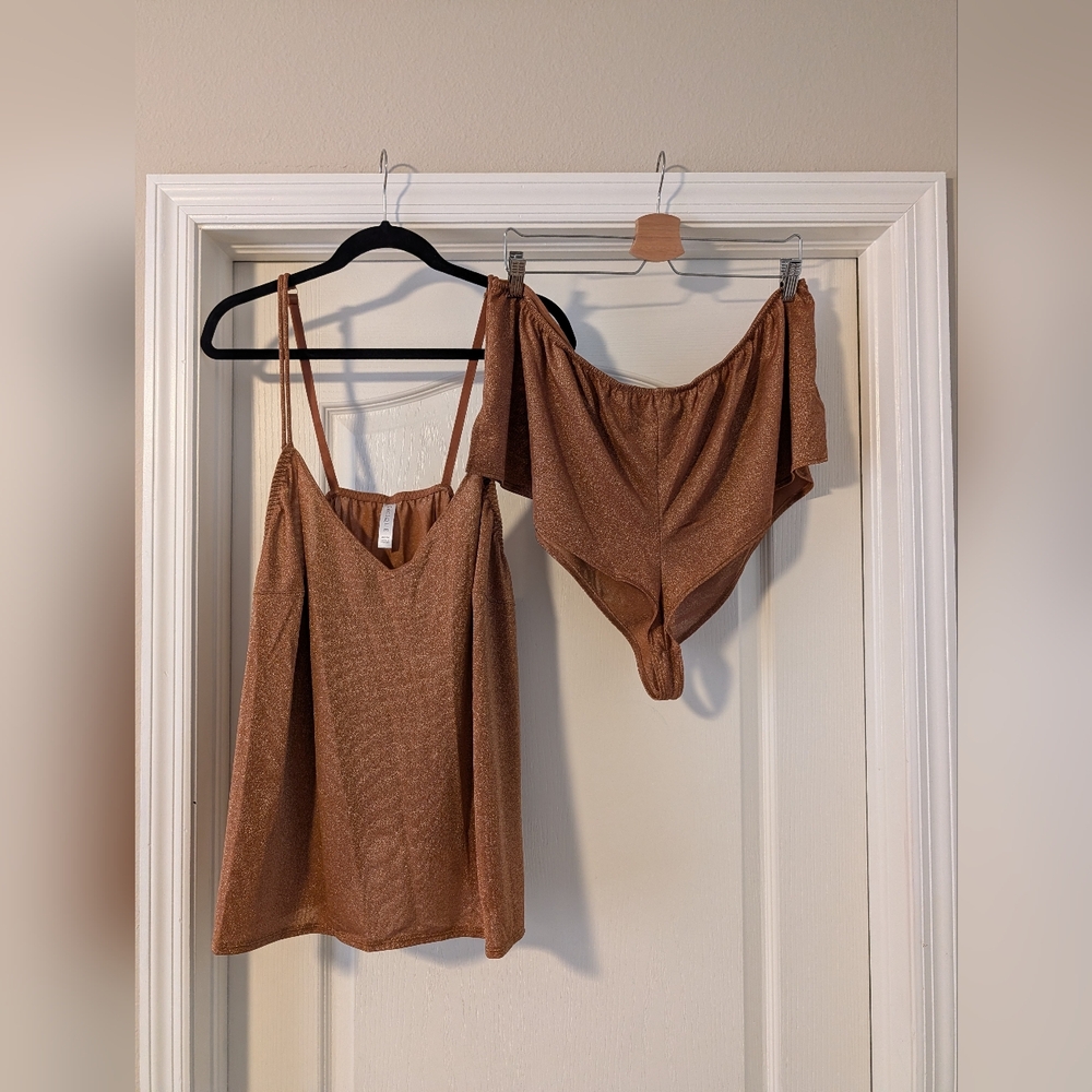 Cacique Bronze Shimmer Set Pajamas